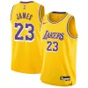 Attraente LeBron James Los Angeles Lakers Nike Youth Swingman Jersey Icon Edition Gold per i devoti sostenitori