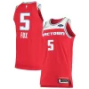 Sofisticato De'Aaron Fox Sacramento Kings Nike Authentic Badge Jersey City Edition Red per i devoti sostenitori