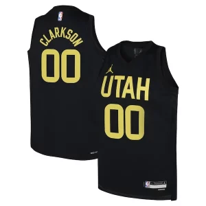 Prestigioso Versatile Jordan Clarkson Utah Jazz Jordan Brand Youth Swingman Jersey Statement Edition Black per i devoti sostenitori
