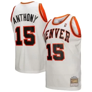 Ottimo Comodo Classico Carmelo Anthony Denver Nuggets 2006/07 Swingman Jersey White per i devoti sostenitori