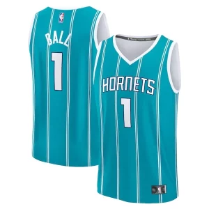 Duraturo Lussuoso Elegante LaMelo Ball Charlotte Hornets Youth Fast Break Replica Player Jersey Icon Edition Teal per i devoti sostenitori