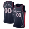 Delizioso Trendy Philadelphia 76ers Nike Unisex 2023/24 Custom Swingman Jersey Navy City Edition per i devoti sostenitori