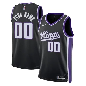 Versatile Accattivante Sacramento Kings Nike Unisex Swingman Custom Jersey Icon Edition Black per i devoti sostenitori