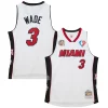 Trendy Elegante Dwyane Wade Miami Heat Unisex Hall of Fame Class of 2023 Throwback Swingman Jersey White per i devoti sostenitori