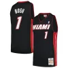 Splendido Chris Bosh Miami Heat 2012/13 Hardwood Classics Swingman Jersey Black per i devoti sostenitori