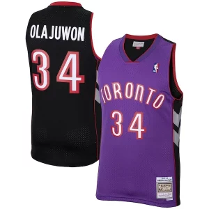 Comodo Hakeem Olajuwon Toronto Raptors 2001/02 Hardwood Classics Swingman Jersey Purple per i devoti sostenitori