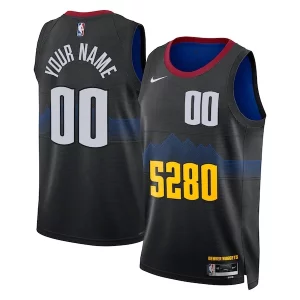 Fantastico Denver Nuggets Nike Unisex 2023/24 Custom Swingman Jersey Black City Edition per i devoti sostenitori