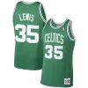Attraente Prestigioso Magnifico Reggie Lewis Boston Celtics 1987/88 Hardwood Classics Swingman Jersey Kelly Green per i devoti sostenitori