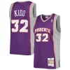 Magnifico Classico Jason Kidd Phoenix Suns 2001/02 Hardwood Classics Swingman Jersey Purple per i devoti sostenitori