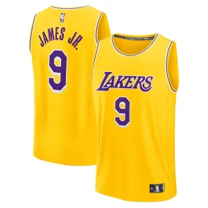 Carino Stupendo Delizioso Bronny James Los Angeles Lakers 2024 NBA Draft Fast Break Player Jersey Icon Edition Gold per i devoti sostenitori