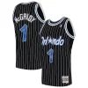 Attraente Carino Tracy McGrady Orlando Magic Hardwood Classics Swingman Jersey Black/Blue per i devoti sostenitori