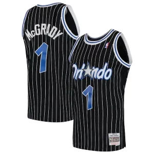 Attraente Carino Tracy McGrady Orlando Magic Hardwood Classics Swingman Jersey Black/Blue per i devoti sostenitori