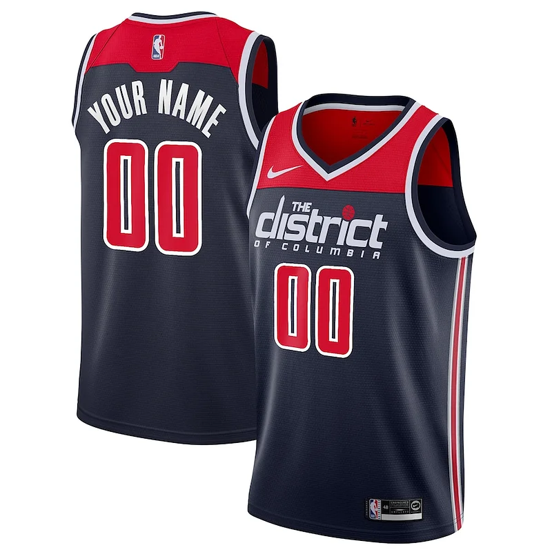 Prestigioso Accattivante Lussuoso Washington Wizards Nike 2019/20 Custom Swingman Jersey Navy Statement Edition per i devoti sostenitori