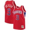Carino Allen Iverson Philadelphia 76ers 1996/97 Hardwood Classics Swingman Jersey Red/White per i devoti sostenitori