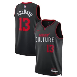 Magnifico Robusto Bam Adebayo Miami Heat Nike Unisex 2023/24 Swingman Jersey Black City Edition per i devoti sostenitori