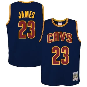 Lussuoso Stupendo Meraviglioso LeBron James Cleveland Cavaliers Youth 2008/09 Hardwood Classics Swingman Jersey Navy per i devoti sostenitori