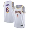 Fascinante Comodo LeBron James Los Angeles Lakers Nike Youth Performance Swingman Jersey Association Edition White per i devoti sostenitori