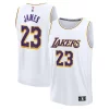 Gorgeous LeBron James Los Angeles Lakers Youth Fast Break Replica Player Jersey Association Edition White per i devoti sostenitori