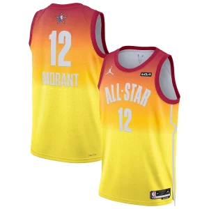 Delizioso Cool Ja Morant Jordan Brand 2023 NBA All Star Game Swingman Jersey Orange per i devoti sostenitori