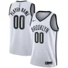Resistente Prestigioso Brooklyn Nets Nike 2020/21 Swingman Custom Jersey Association Edition White per i devoti sostenitori