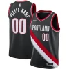 Moderno Portland Trail Blazers Nike 2020/21 Swingman Custom Jersey Icon Edition Black per i devoti sostenitori