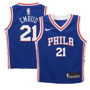 Fascinante Joel Embiid Philadelphia 76ers Nike Preschool Swingman Player Jersey Icon Edition Royal per i devoti sostenitori