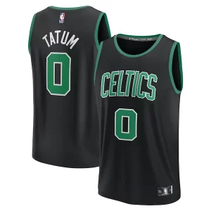 Bellissimo Cool Jayson Tatum Boston Celtics Fast Break Replica Player Jersey Statement Edition Black per i devoti sostenitori