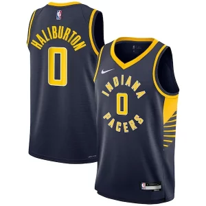 Moderno Tyrese Haliburton Indiana Pacers Nike Youth Swingman Jersey Icon Edition Navy per i devoti sostenitori