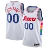 Ottimo Stupendo Philadelphia 76ers Nike Unisex 2024/25 Custom Swingman Jersey City Edition White per i devoti sostenitori