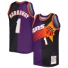 Cool Penny Hardaway Phoenix Suns Hardwood Classics 1999/00 Split Swingman Jersey Purple/Black per i devoti sostenitori