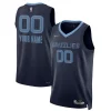 Splendido Comodo Cool Memphis Grizzlies Nike 2021/22 Diamond Swingman Custom Jersey Icon Edition Navy per i devoti sostenitori