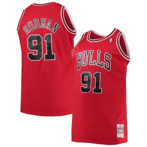 Cool Fantastico Robusto Dennis Rodman Chicago Bulls 1997/98 Big & Tall Hardwood Classics Swingman Jersey Red per i devoti sostenitori