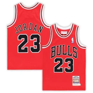 Gorgeous Lussuoso Meraviglioso Michael Jordan Chicago Bulls Preschool 1997/98 Hardwood Classics Authentic Jersey Red/Black/White per i devoti sostenitori
