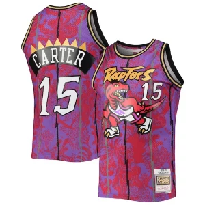 Attraente Vince Carter Toronto Raptors Hardwood Classics 1998/99 Lunar New Year Swingman Jersey Purple per i devoti sostenitori
