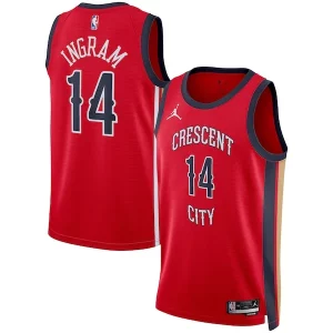 Bellissimo Fascinante Brandon Ingram New Orleans Pelicans Jordan Brand Unisex Swingman Jersey Statement Edition Red per i devoti sostenitori