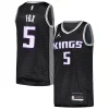 Robusto Classico Stupendo De'Aaron Fox Sacramento Kings Jordan Brand Swingman Player Jersey Statement Edition Black per i devoti sostenitori