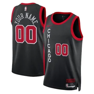 Elegante Stupendo Chicago Bulls Nike Unisex 2023/24 Custom Swingman Jersey Black City Edition per i devoti sostenitori