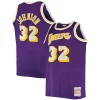 Ottimo Magic Johnson Los Angeles Lakers Big & Tall 1984/85 Hardwood Classics Swingman Jersey Purple per i devoti sostenitori