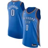 Comodo Gorgeous Stupendo Russell Westbrook Oklahoma City Thunder Nike Authentic Player Jersey Icon Edition Blue per i devoti sostenitori