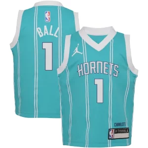 Ottimo LaMelo Ball Charlotte Hornets Jordan Brand Toddler Swingman Player Jersey Icon Edition Teal per i devoti sostenitori