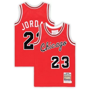 Accattivante Michael Jordan Chicago Bulls Toddler Hardwood Classics 1984/85 Authentic Swingman Jersey Red per i devoti sostenitori