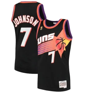 Elegante Sofisticato Kevin Johnson Phoenix Suns 1996/97 Hardwood Classics Swingman Jersey Black per i devoti sostenitori