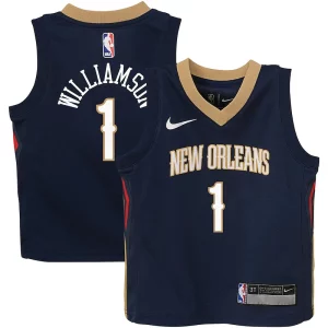 Stupendo Comodo Zion Williamson New Orleans Pelicans Nike Toddler Swingman Player Jersey Icon Edition Navy per i devoti sostenitori