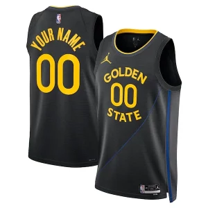 Duraturo Golden State Warriors Jordan Brand Unisex 2024/25 Custom Swingman Jersey Statement Edition Black per i devoti sostenitori