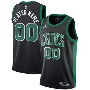 Lussuoso Trendy Boston Celtics Jordan Brand Swingman Custom Jersey Statement Edition Black per i devoti sostenitori