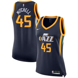 Elegante Moderno Fantastico Donovan Mitchell Utah Jazz Nike Women's Swingman Jersey Icon Edition Navy per i devoti sostenitori
