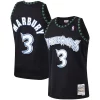 Moderno Stephon Marbury Minnesota Timberwolves 1997/98 Hardwood Classics Swingman Jersey Black per i devoti sostenitori