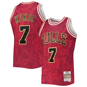 Incantevole Resistente Ottimo Toni Kukoc Chicago Bulls Hardwood Classics 1997/98 Lunar New Year Swingman Jersey Red per i devoti sostenitori