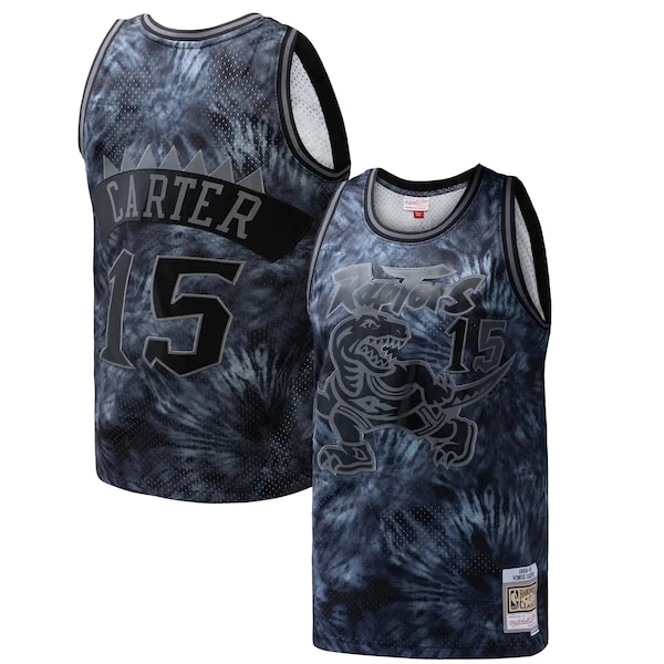 Incantevole Comodo Vince Carter Toronto Raptors Hardwood Classics 1998/99 Tie Dye Swingman Jersey Black per i devoti sostenitori