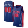 Attraente Cool Detroit Pistons Nike 2021/22 Diamond Swingman Custom Jersey Icon Edition Blue per i devoti sostenitori